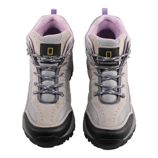 Foto 6 | Bota National Geographic 300 Gris Claro Para Mujer Bota Casual Dama Talla 22 A 26 E
