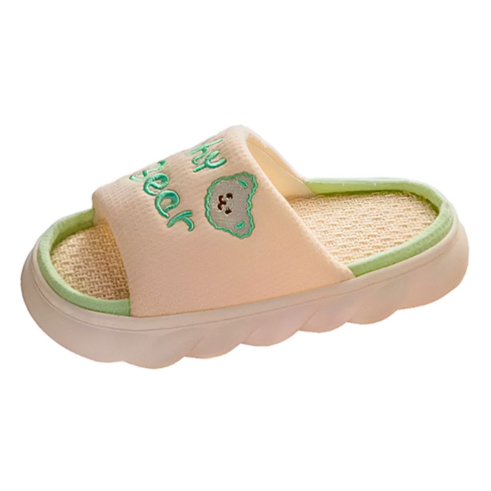 Foto 2 pulgar | Pantuflas De Lino Para Mujer Suaves Y Cómodas