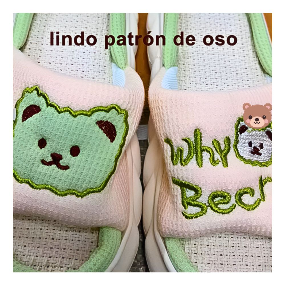 Foto 5 | Pantuflas De Lino Para Mujer Suaves Y Cómodas