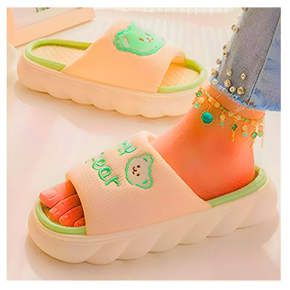 Foto 3 pulgar | Sandalia Para Mujer Lino Suave Y Cómodas, Pantuflas