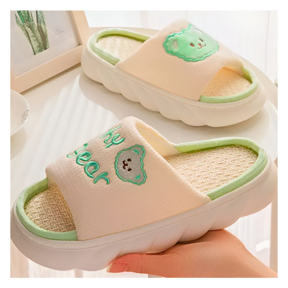Foto 4 pulgar | Sandalia Para Mujer Lino Suave Y Cómodas, Pantuflas