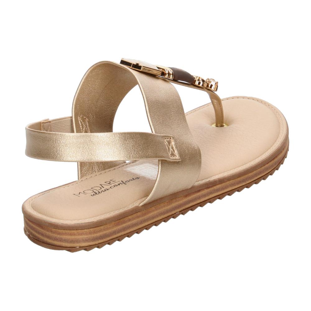 Foto 3 | Sandalias Modare Dorado Para Mujer [mod127] Dorado