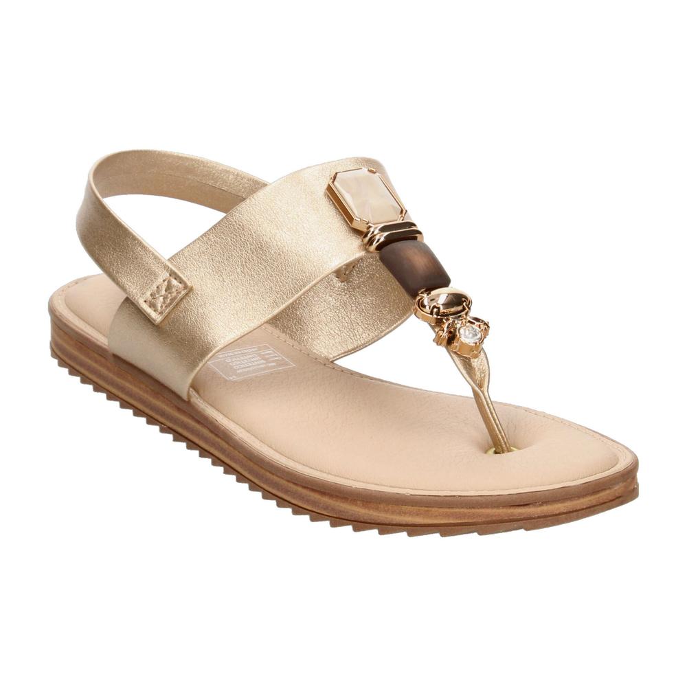 Foto 5 pulgar | Sandalias Modare Dorado Para Mujer [mod127] Dorado