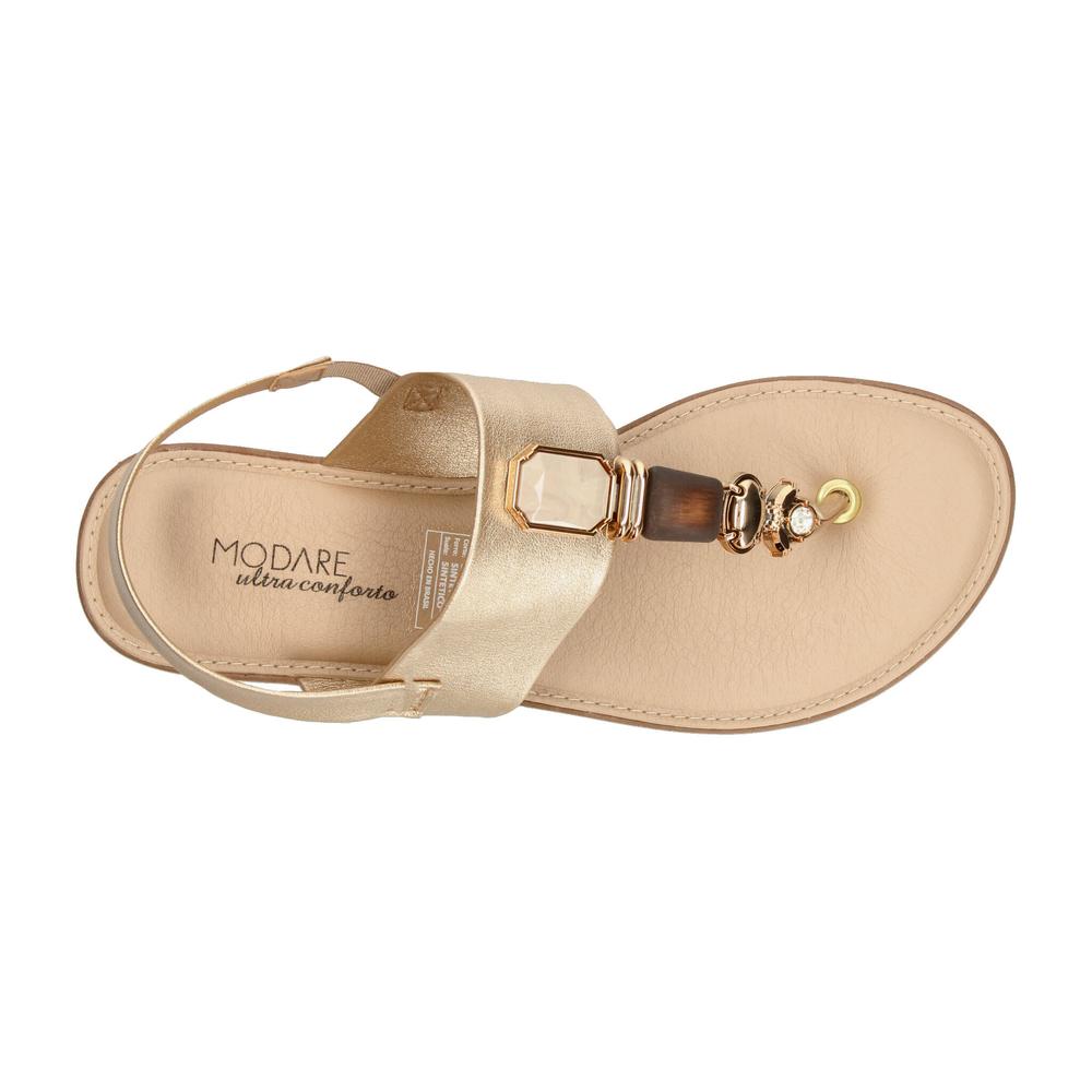 Foto 9 pulgar | Sandalias Modare Dorado Para Mujer [mod127] Dorado