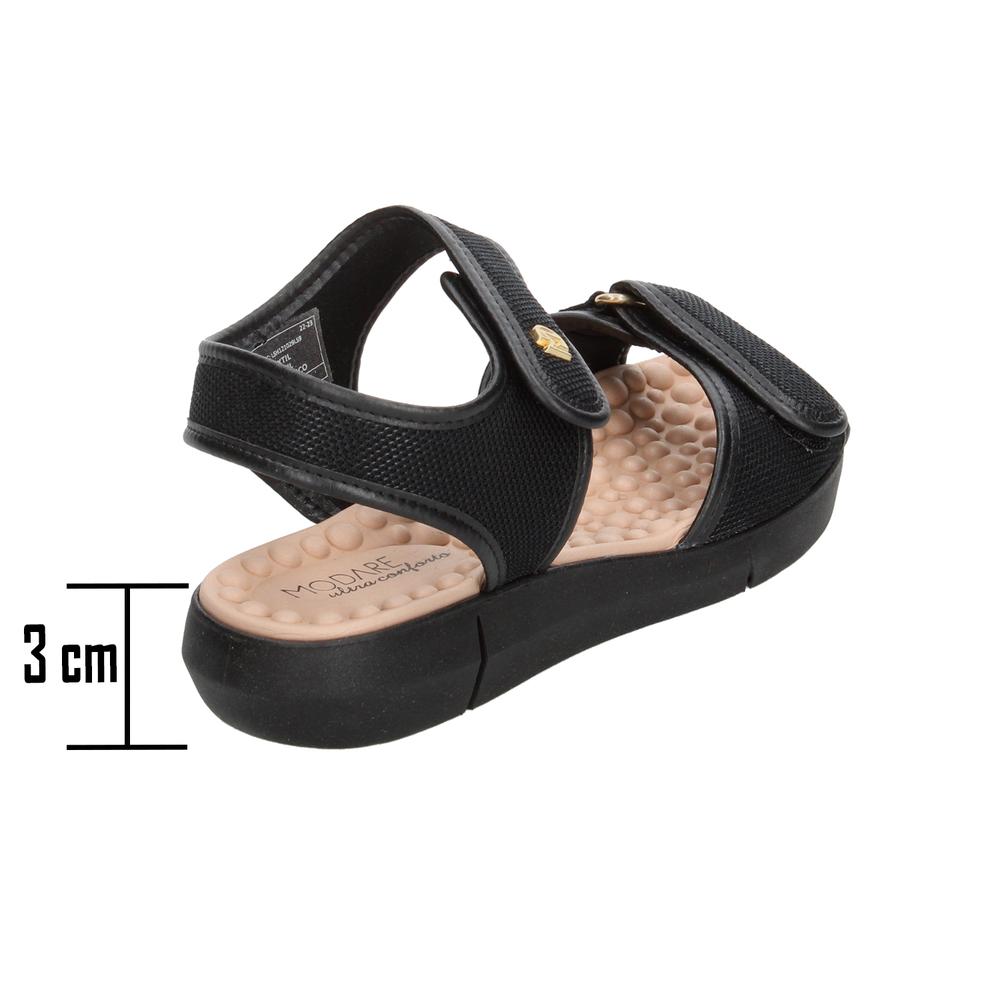Foto 4 pulgar | Sandalias Modare Negro Para Mujer [mod65] Negro