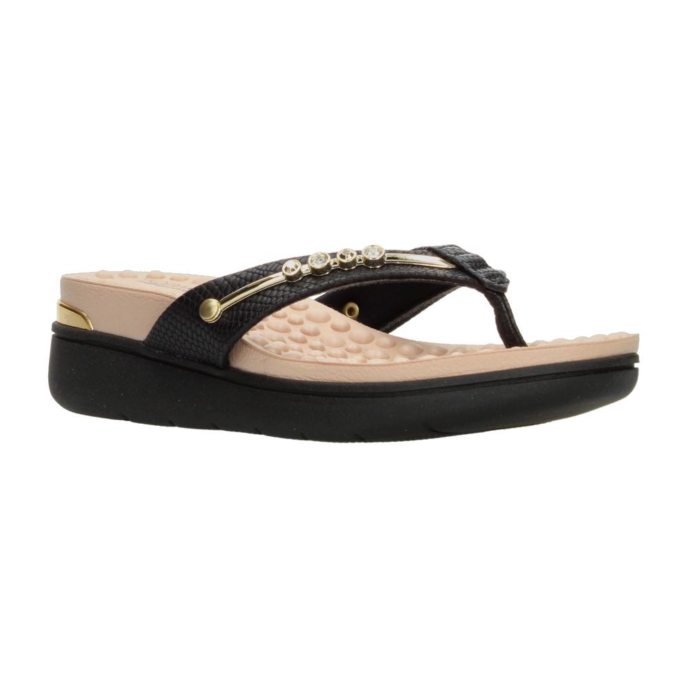 Foto 3 pulgar | Sandalias Modare Negro Para Mujer [mod123] Negro