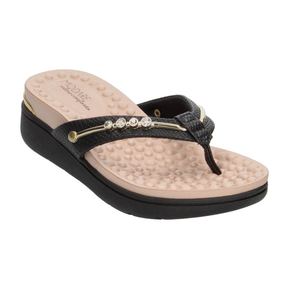 Foto 5 pulgar | Sandalias Modare Negro Para Mujer [mod123] Negro