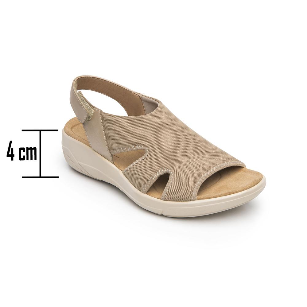 Foto 3 pulgar | Sandalias Flexi Beige Para Mujer [fff3768] Beige