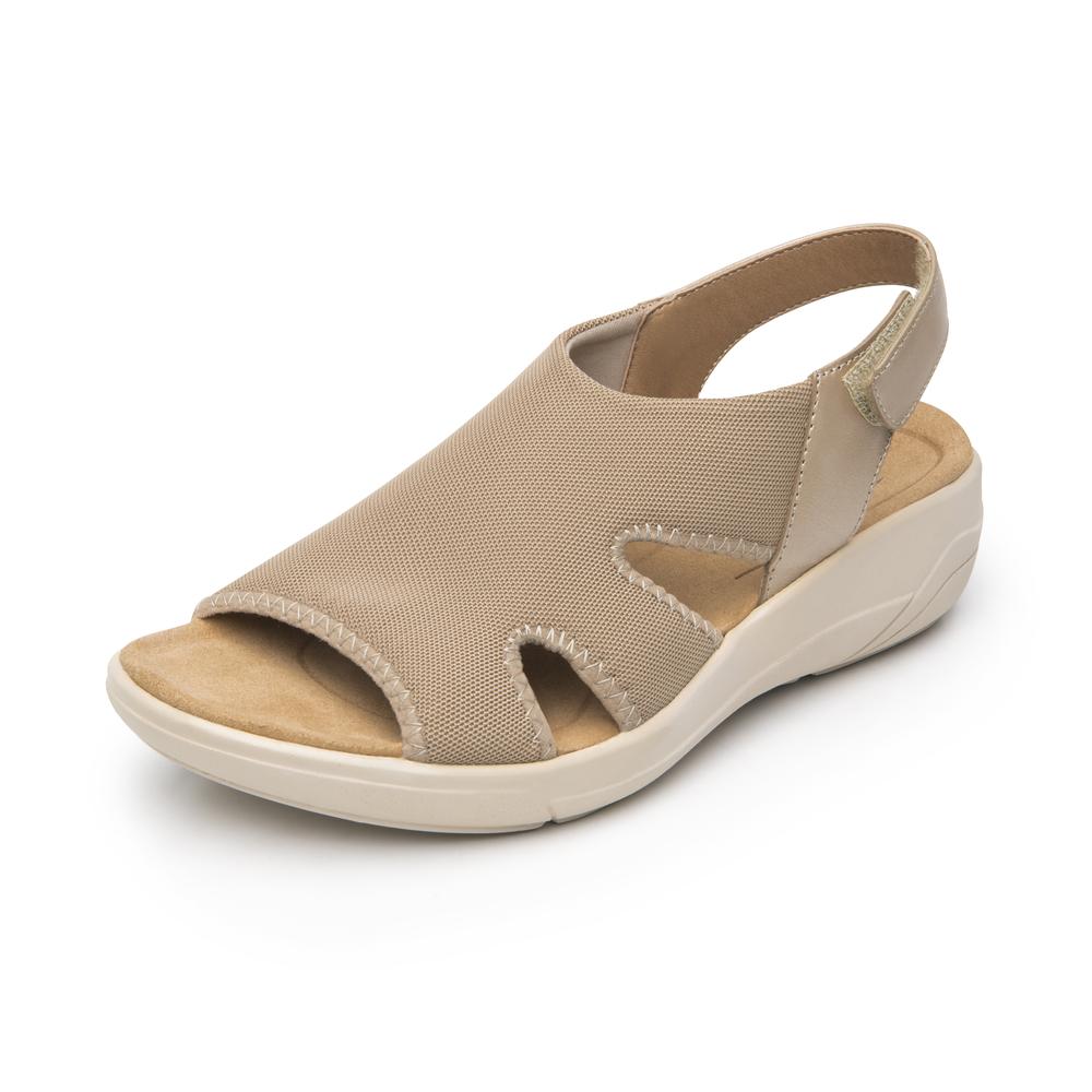 Foto 4 pulgar | Sandalias Flexi Beige Para Mujer [fff3768] Beige