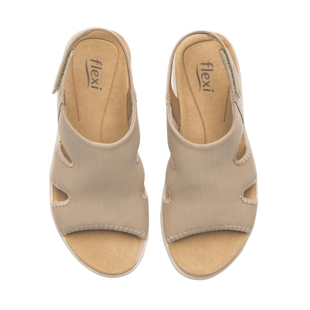 Foto 7 | Sandalias Flexi Beige Para Mujer [fff3768] Beige