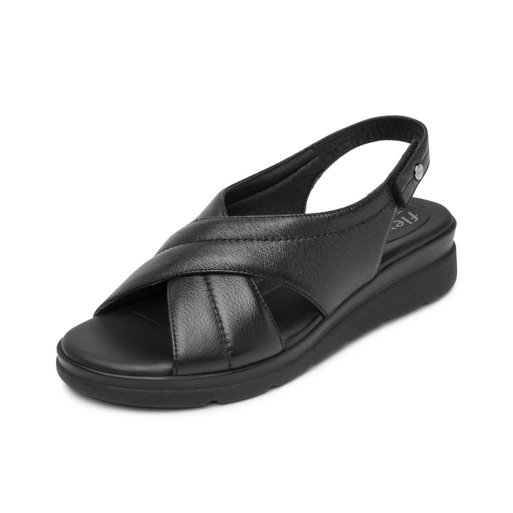 Foto 4 pulgar | Sandalias Flexi Negro Para Mujer [fff3756] Negro