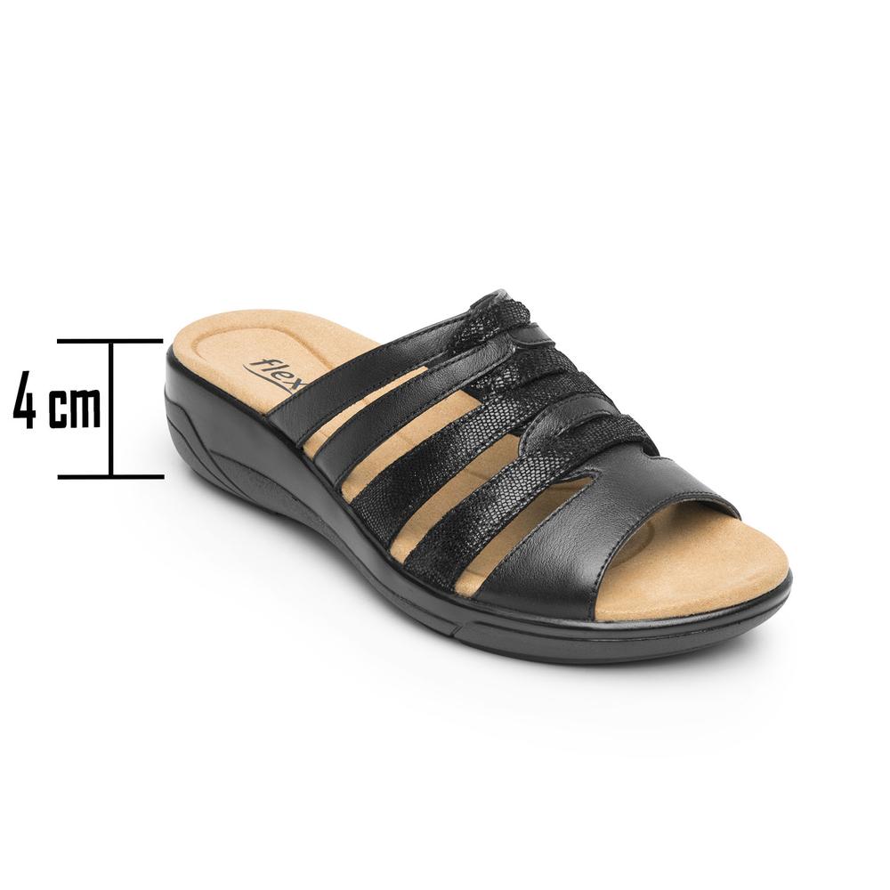 Foto 2 | Sandalias Flexi Negro Para Mujer [fff3766] Negro