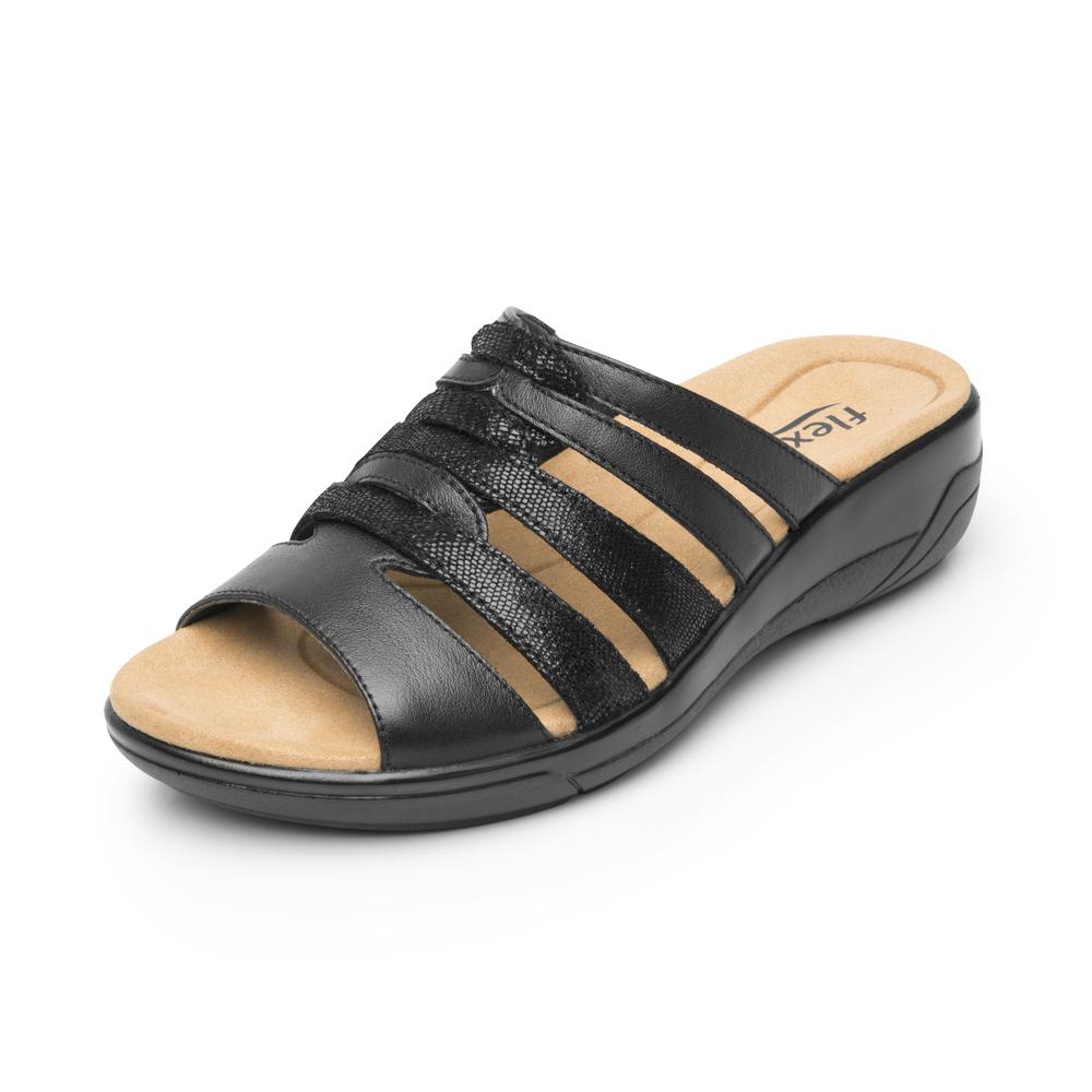 Foto 4 pulgar | Sandalias Flexi Negro Para Mujer [fff3766] Negro