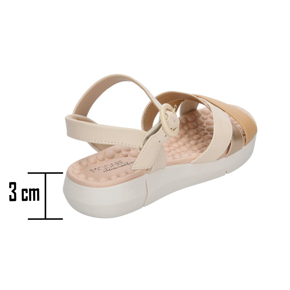 Foto 4 pulgar | Sandalias Modare Cremita Para Mujer [mod115] Beige