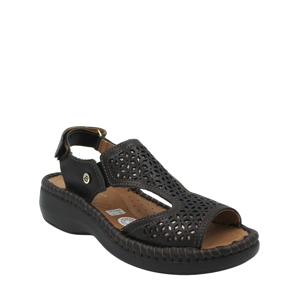 Sandalia De Confort En 100% Piel Diseño Laser Senties Eugenia