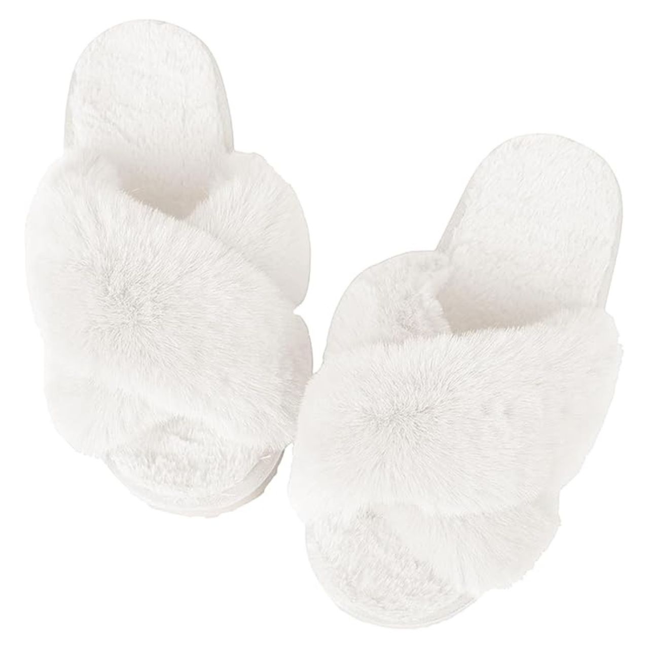 Pantuflas Antideslizantes Bluelander Blanco Cruzadas