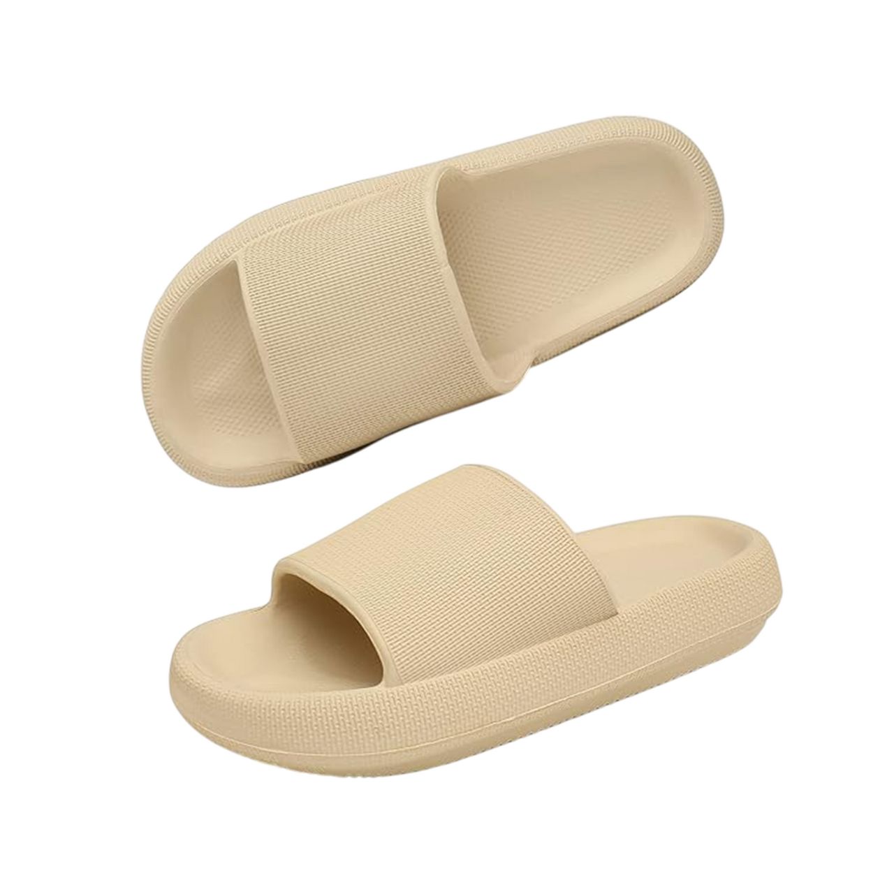 Foto 4 pulgar | Sandalias Antideslizantes Bluelander Beige Con Plataforma