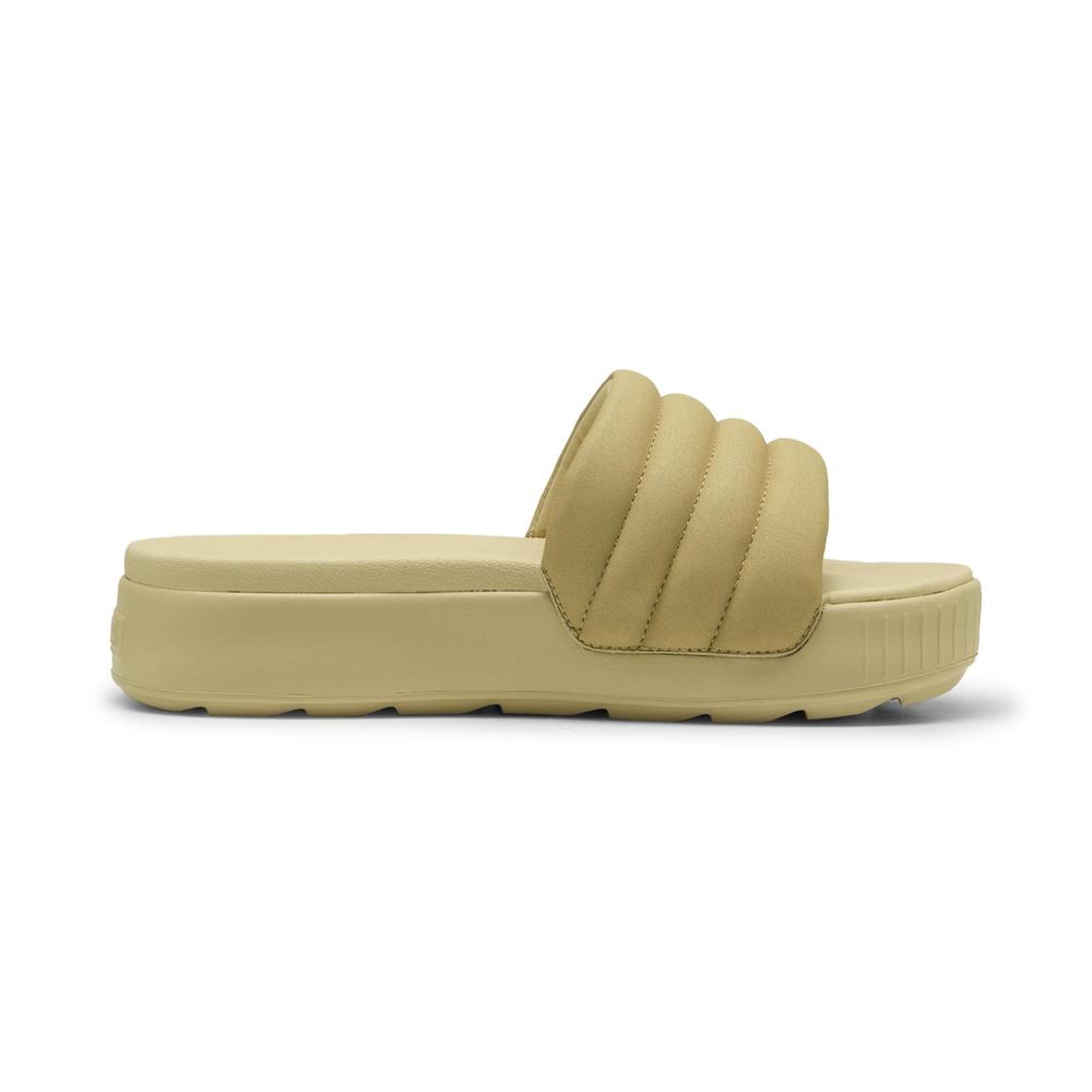 Foto 3 pulgar | Sandalias Puma Karmen Puffy Aqua Metallics Para Mujer Cafe