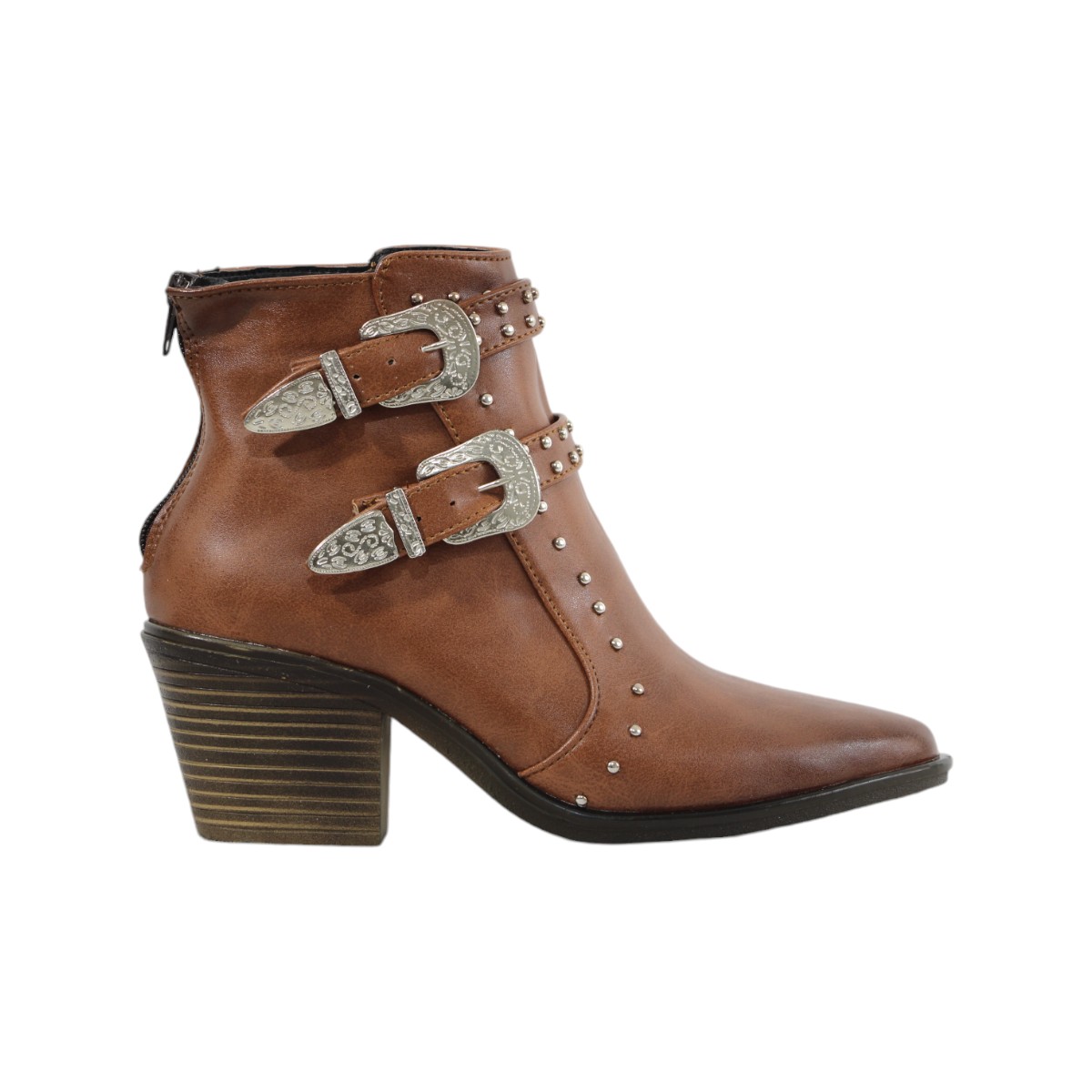Foto 2 pulgar | Botas Vaqueras Ana Jay 482 Tan para Mujer