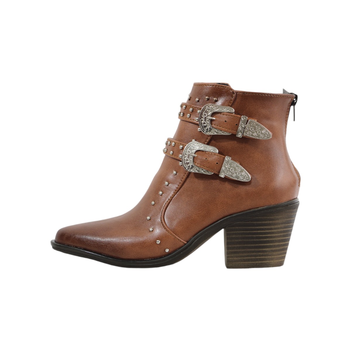 Foto 3 pulgar | Botas Vaqueras Ana Jay 482 Tan para Mujer