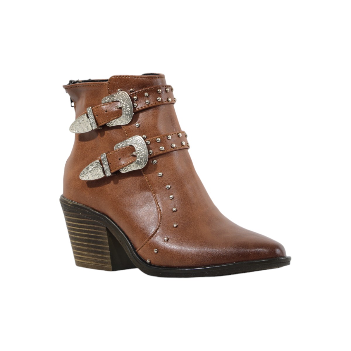 Foto 4 pulgar | Botas Vaqueras Ana Jay 482 Tan para Mujer