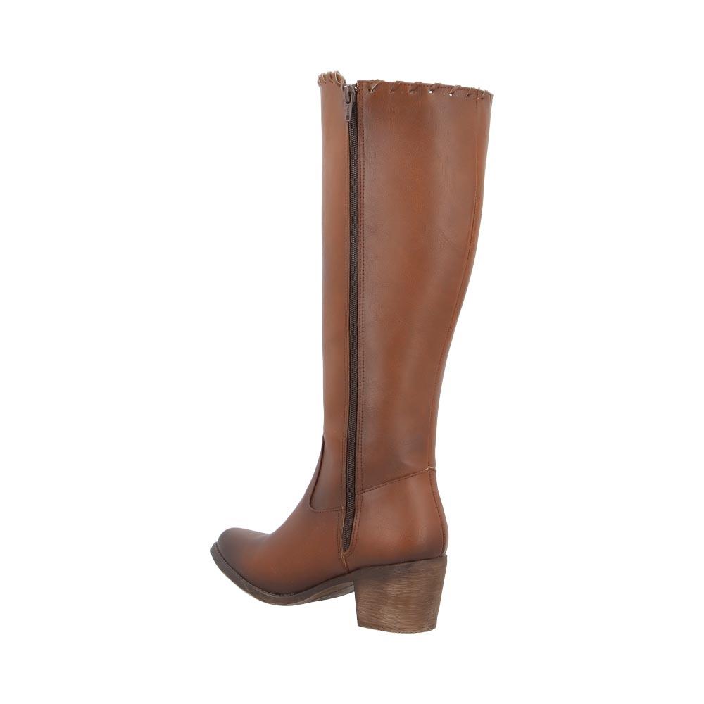 Foto 4 pulgar | Botas Mujer Maquech Coagulado Casual Suela Ancha Ligero Resistente Cafe