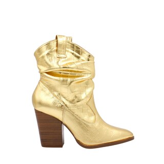 Foto 1 | Botín Vaquero Metálico En Tendencia Senties Goldie