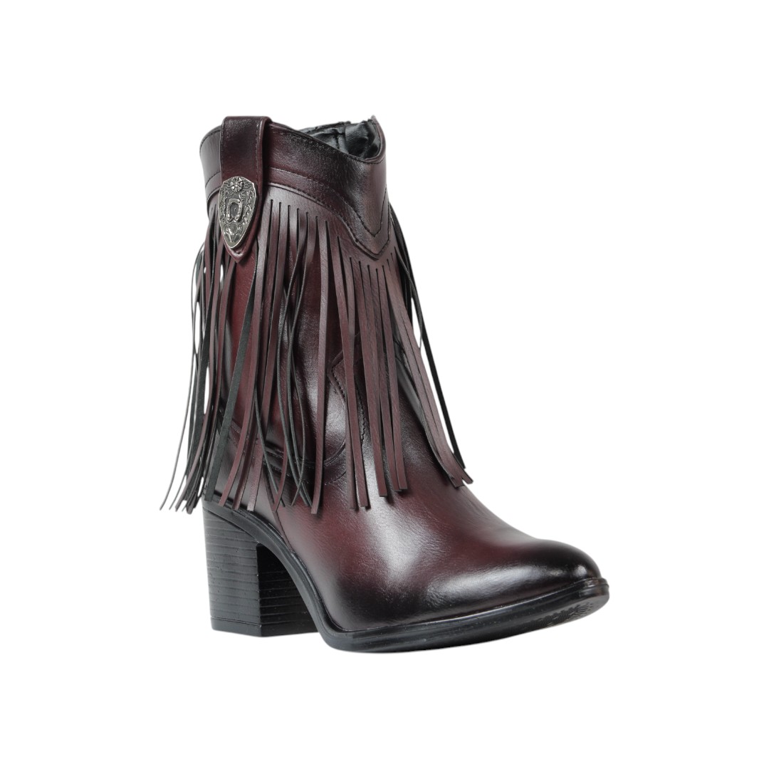 Foto 1 | Botas Vaqueras Mujer Sttivali 7075 Vino
