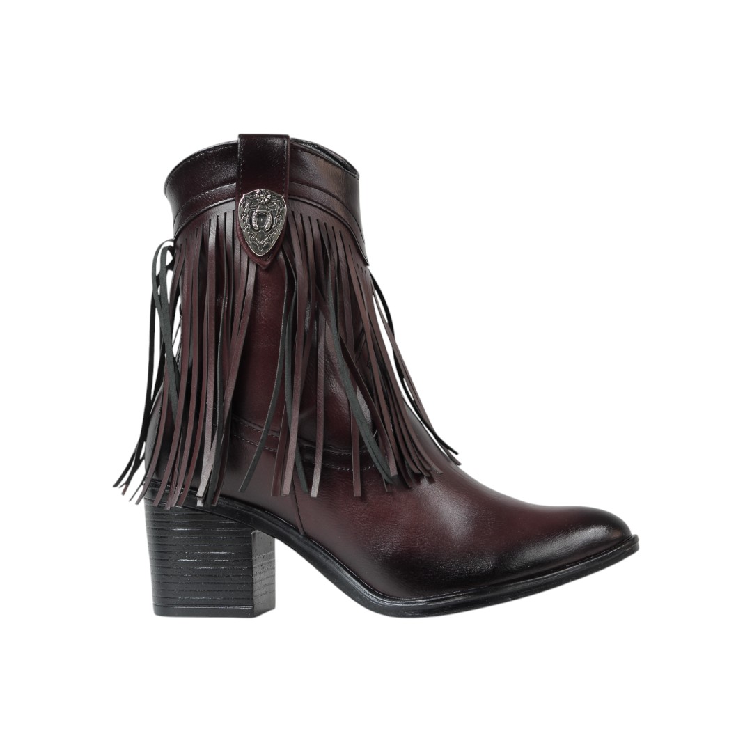 Foto 3 pulgar | Botas Vaqueras Mujer Sttivali 7075 Vino