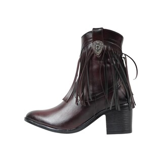 Foto 3 | Botas Vaqueras Mujer Sttivali 7075 Vino
