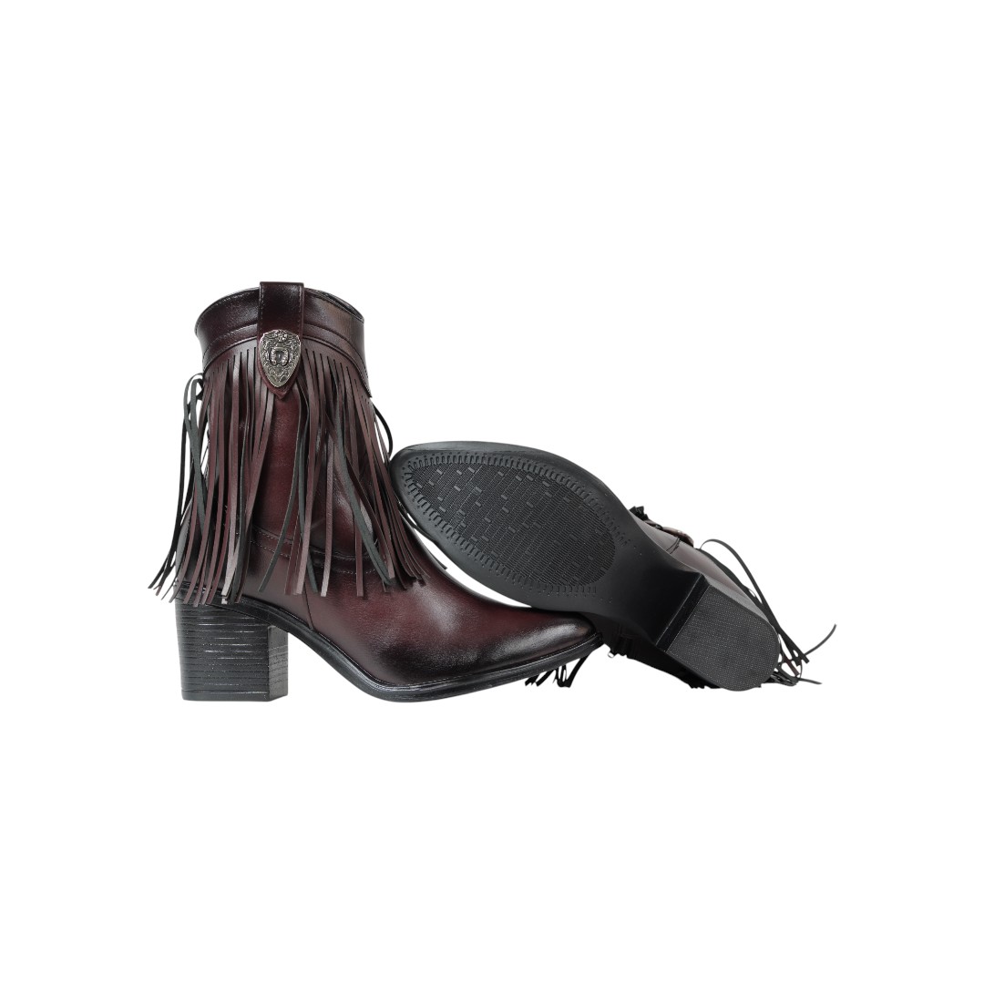 Foto 5 | Botas Vaqueras Mujer Sttivali 7075 Vino