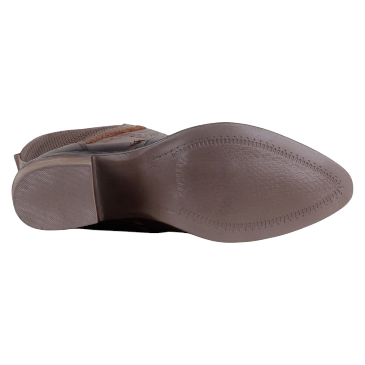 Foto 5 pulgar | Botas Tipo Western Exterior Piel Vegana Color Café Para Mujer De Rbcollection