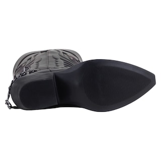 Foto 4 | Botas Tipo Western Exterior Piel Vegana Color Negro Para Mujer De Rbcollection