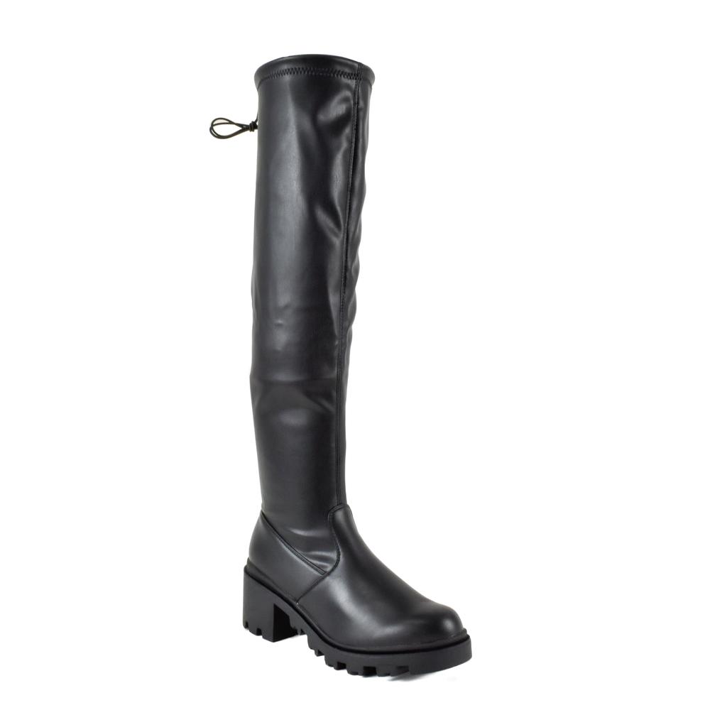Foto 2 pulgar | Botas Combat Chunky 6cm Plataforma Para Mujer Mod Maya Negro