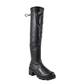 Foto 1 | Botas Combat Chunky 6cm Plataforma Para Mujer Mod Maya Negro