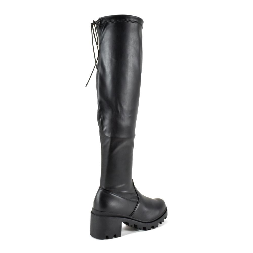 Foto 3 | Botas Combat Chunky 6cm Plataforma Para Mujer Mod Maya Negro