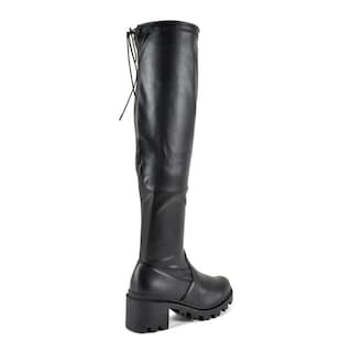 Foto 3 | Botas Combat Chunky 6cm Plataforma Para Mujer Mod Maya Negro