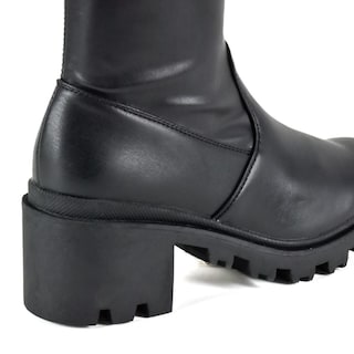 Foto 4 | Botas Combat Chunky 6cm Plataforma Para Mujer Mod Maya Negro