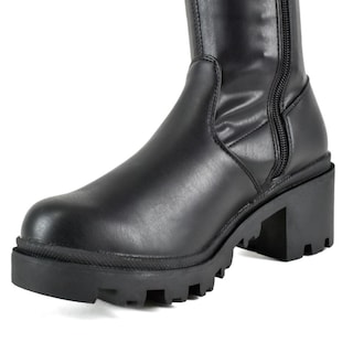 Foto 8 | Botas Combat Chunky 6cm Plataforma Para Mujer Mod Maya Negro