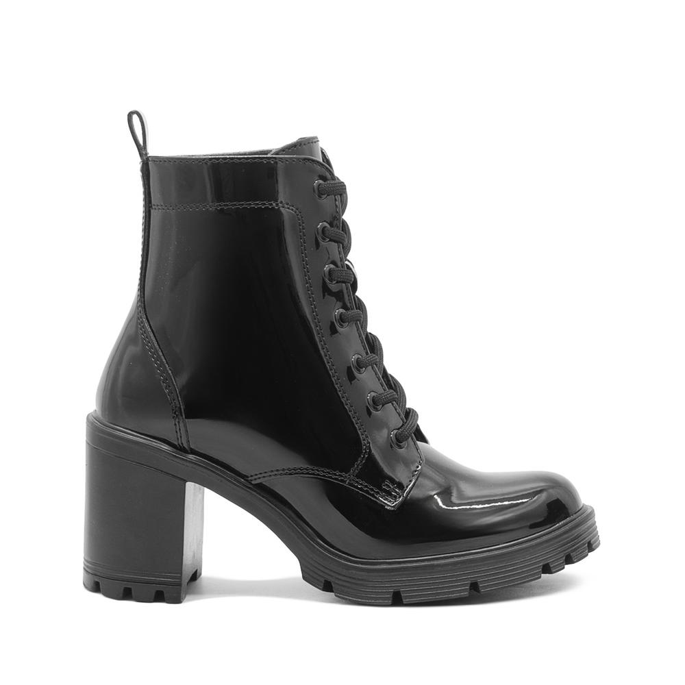 Bota Chunky Greenlove Para Mujer Con Plataforma Tacón 6cm Negro $939
