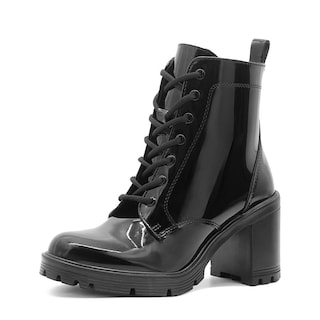 Foto 4 | Bota Chunky Greenlove Para Mujer Con Plataforma Tacón 6cm Negro