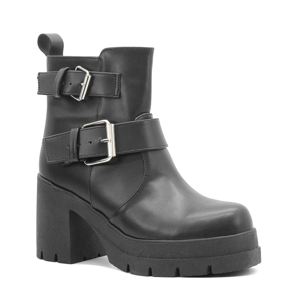 Foto 6 pulgar | Botín Wildcat Para Mujer Ajuste Hebilla Antiderrapante Negro Negro