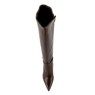 Foto 4 | Bota Alta Moda Tacón Puntal 9cm Para Mujer Walki Silvia Cafe