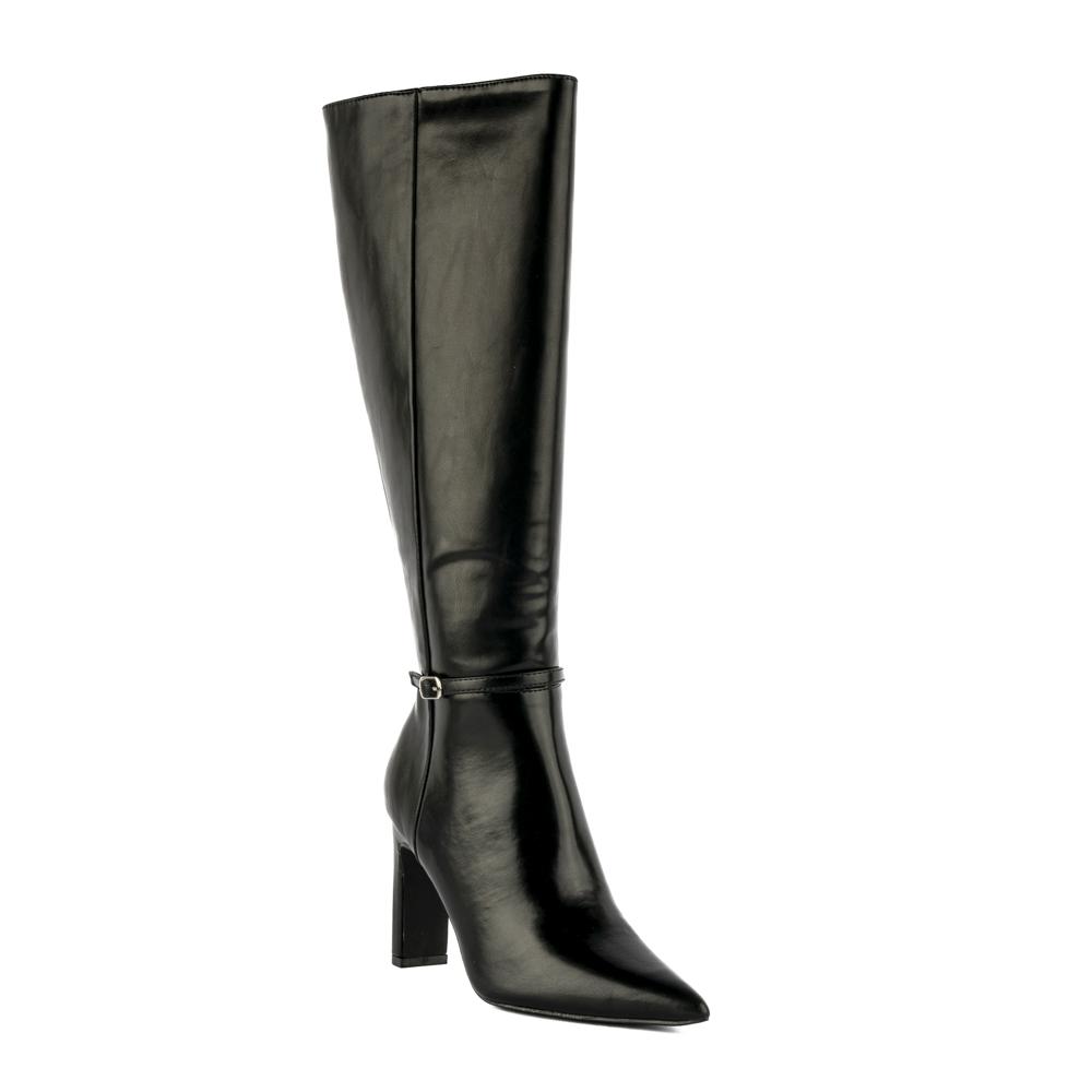 Foto 3 pulgar | Bota Alta Moda Tacón Puntal 9cm Para Mujer Walki Silvia Negro