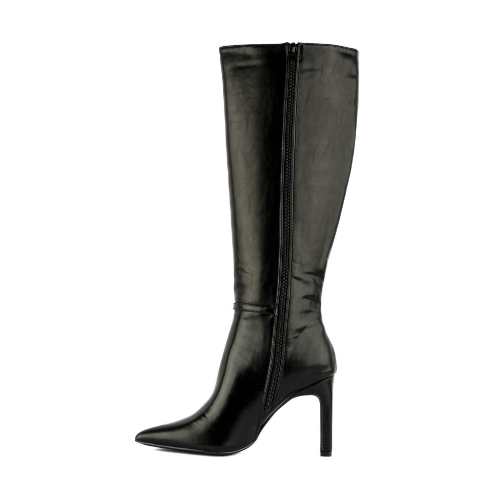 Foto 4 pulgar | Bota Alta Moda Tacón Puntal 9cm Para Mujer Walki Silvia Negro