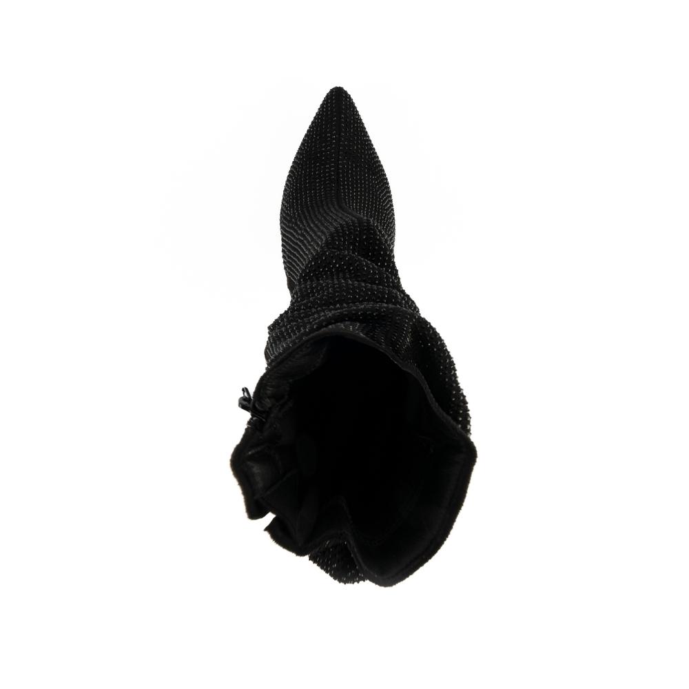 Foto 5 | Bota Alta Moda Brillo Tacón 11cm De Mujer Walki Lorena Negro