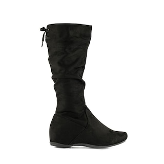Foto 1 | Bota Media Alta Flat Clásica Casual De Mujer Walki Lidia Negro