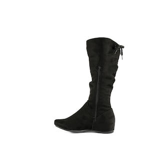 Foto 3 | Bota Media Alta Flat Clásica Casual De Mujer Walki Lidia Negro