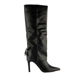 Foto 1 | Bota Alta Moda Tacón Puntal 9cm Para Mujer Walki Ivonne Negro
