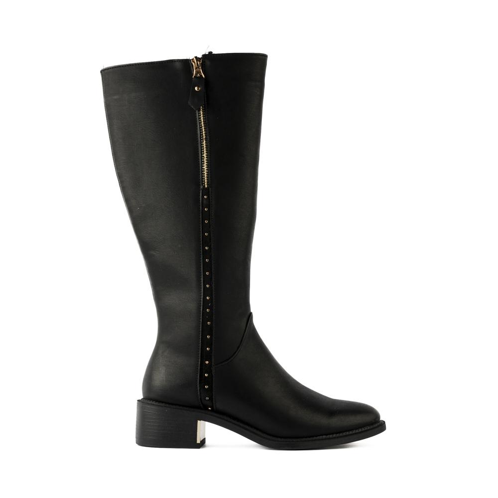 Foto 2 pulgar | Bota Alta Clásica Casual Tacón 10cm Para Mujer Walki Sabina Negro